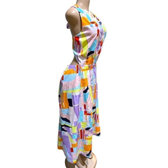 Open edit  Open back poplin Dress - Picture 3 of 6